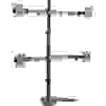 LogiLink BP0046 4fach Monitor-Standfuß 33,0cm (13") - 81,3cm (32") Schwarz Höhenverstellbar, Neigbar, Schwenkbar, Drehbar