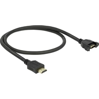 Delock HDMI Verlängerungskabel HDMI-A Stecker, HDMI-A Buchse 0.50m Schwarz 85463 vergoldete Steckkontakte Delock HDMI Verlängerungskabel HDMI-A Stecker, HDMI-A Buchse 0.50m Schwarz 85463 vergoldete Steckkontakte