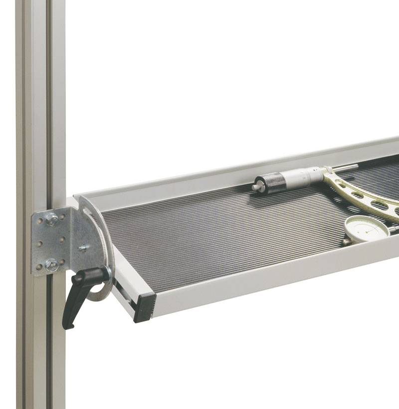Manuflex ZB3934 Riffelgummi-neigbare Ablagekonsole 1585x345mm
