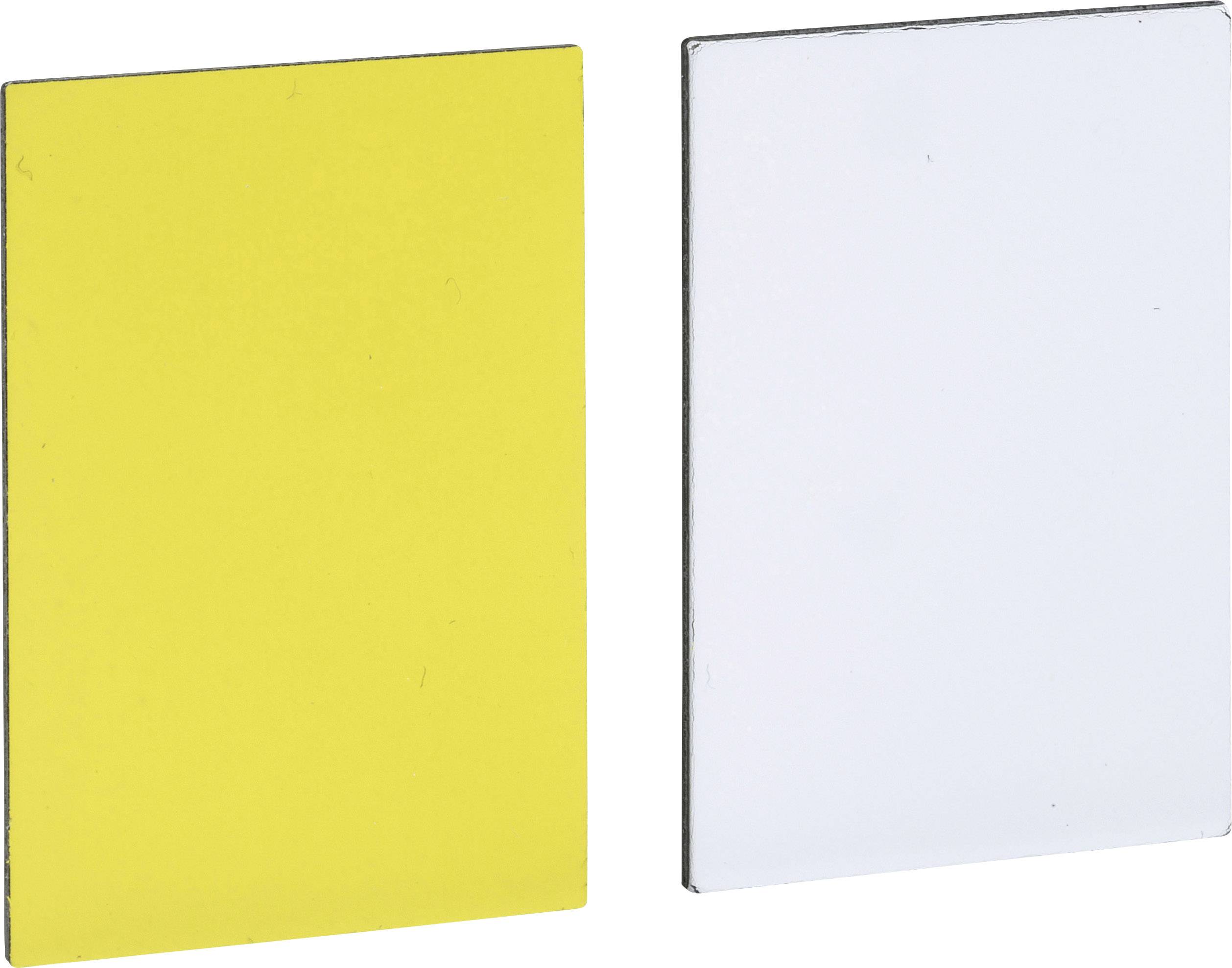 Schneider Electric ZBY5102 ZBY5102 Bezeichnungsschild (L x B) 27 mm x 18 mm Ohne Weiß, Gelb