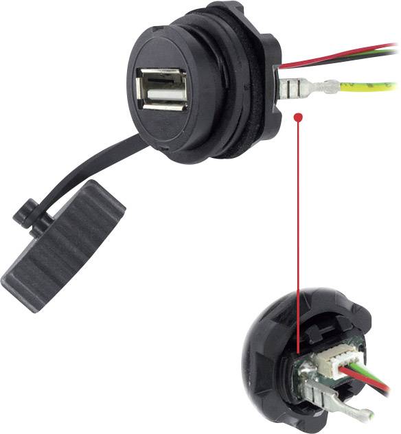 Encitech USB 2.0 Buchse A Chassisbuchse, Einbau 1310-0005-01 M20 1310-0005-01 Inhalt: 1St.