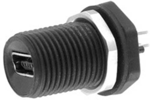 Mini USB 2.0 Typ B Chassisbuchse, Einbau M12 Inhalt: 1St.