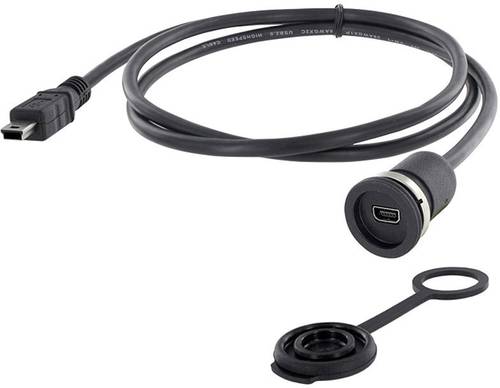 Encitech Mini Usb 2.0 Typ B Chassisbuchse, Einbau M16 1310-1011-02 Inhalt: 1 St.-image