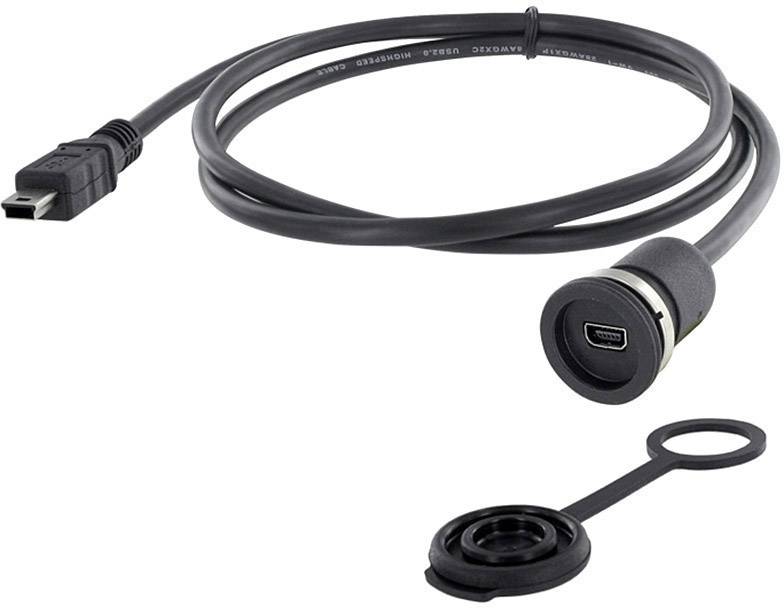 Encitech Mini USB 2.0 Typ B Chassisbuchse, Einbau M16 1310-1011-04 Inhalt: 1 St.