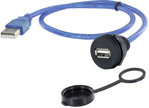 USB 2.0 Typ A Chassisbuchse, Einbau 1310-1018-05 M22 Inhalt: 1St.