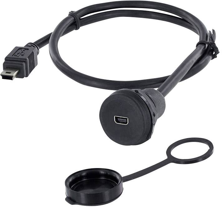 Encitech Mini USB 2.0 Typ AB Chassisbuchse, Einbau 1310-1021-05 M22 1310-1021-05 Inhalt: 1St.