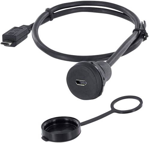 Micro USB 2.0 Typ B Chassisbuchse, Einbau 1310-1023-05 M22 Inhalt: 1St.