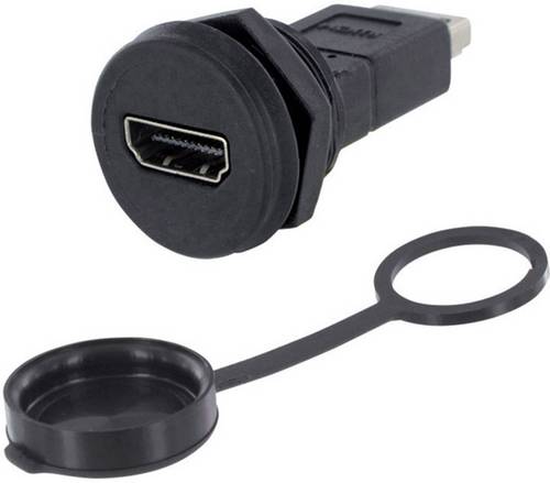 encitech 1310-1033-01 HDMI-Adapter Adapter Einbau Polzahl (num) 19 Schwarz 1 St