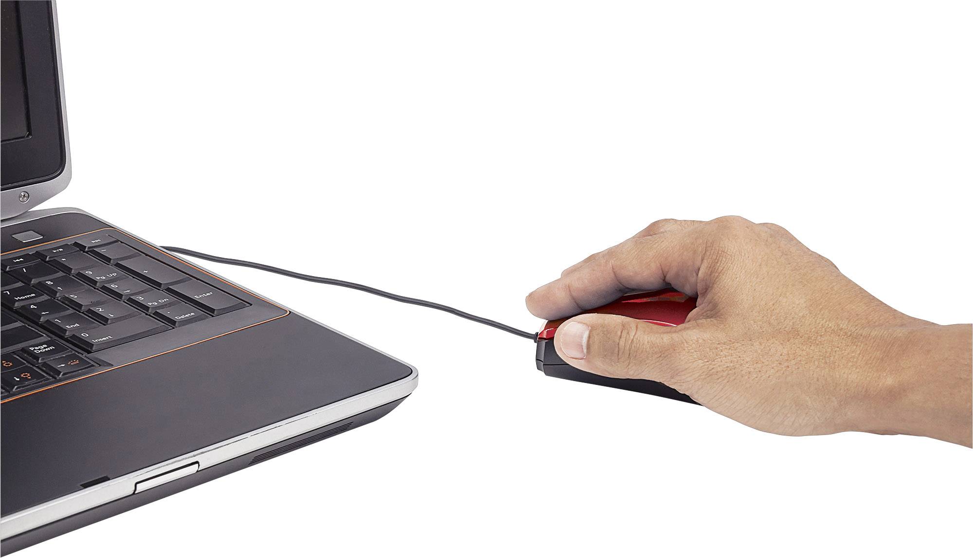 Manhattan Edge USB Maus Optisch  Rot