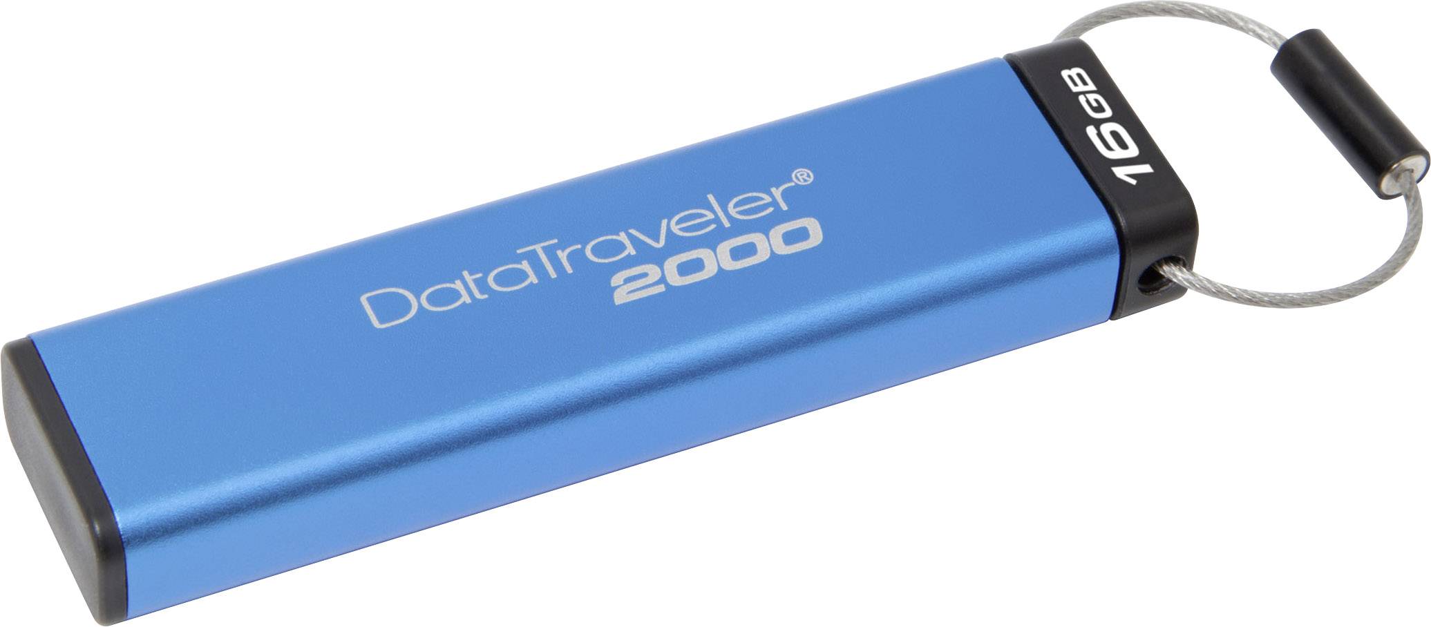 Kingston DataTraveler® 2000 USB-Stick 16 GB Blau DT2000/16GB USB-A (USB 3.2 Gen 2)