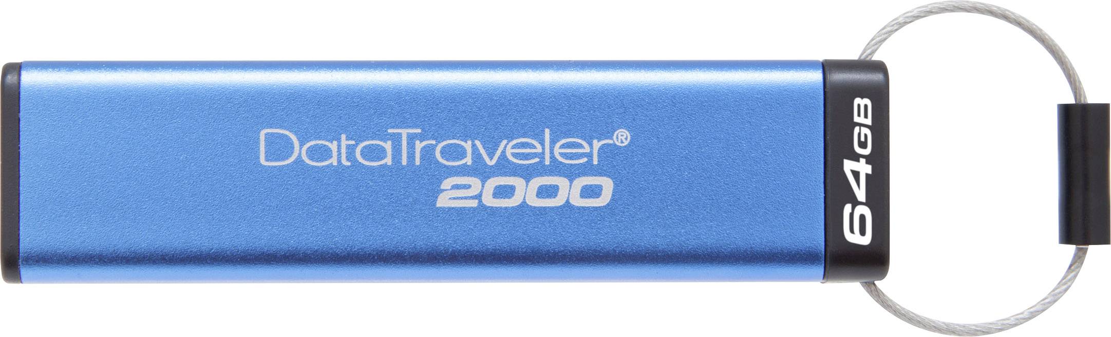 Kingston DataTraveler® 2000 USB-Stick 64 GB Blau DT2000/64GB USB-A (USB 3.2 Gen 2)
