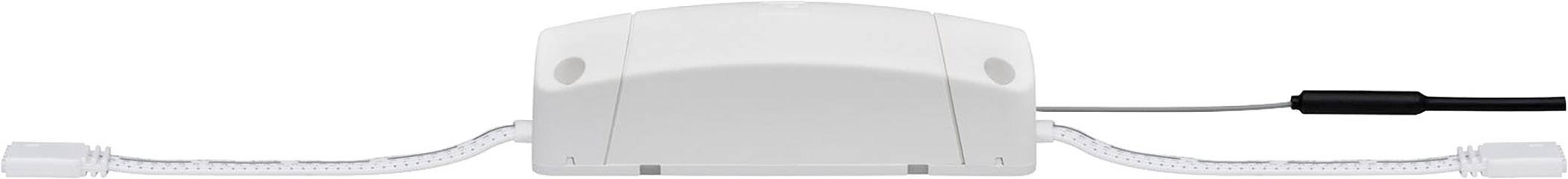 Ein rechteckiges, graues, elektronisches Gerät mit Kabeln links und rechts, vermutlich ein Sensor oder Anschlussgehäuse.