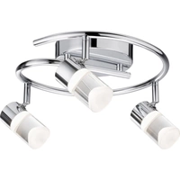 50097 Zala Paulmann Home LED-Deckenstrahler LED fest eingebaut  18 W Warmweiß Chrom 50097 Zala Paulmann Home LED-Deckenstrahler LED fest eingebaut  18 W Warmweiß Chrom