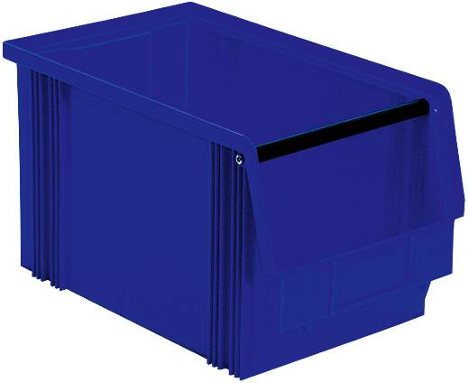 BRB Lagertechnik 974267 Sichtlagerkasten lebensmittelgeeignet (B x H x T) 200 x 200 x 350mm Blau 8St.