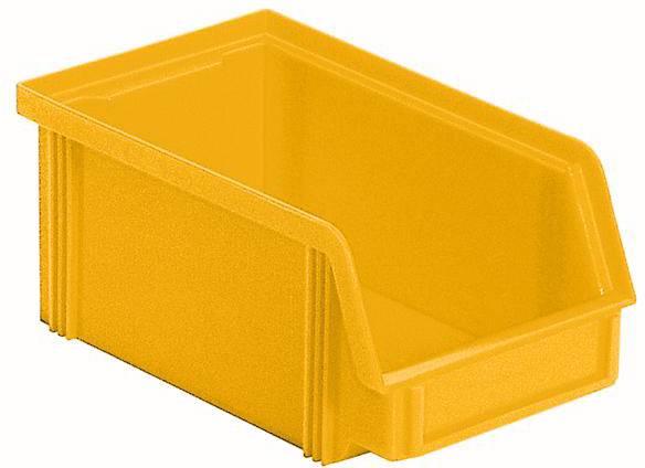 BRB Lagertechnik 974314 Sichtlagerkasten lebensmittelgeeignet (B x H x T) 100 x 77 x 170mm Gelb 40St.