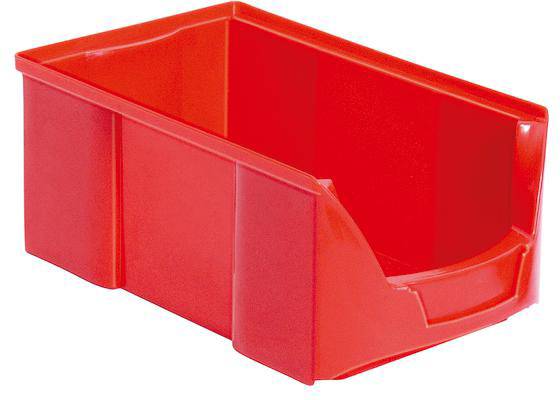 BRB Lagertechnik 977312 Sichtlagerkasten lebensmittelgeeignet (B x H x T) 200 x 145 x 360mm Rot 12St.