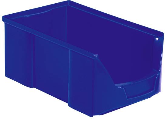 BRB Lagertechnik 977367 Sichtlagerkasten lebensmittelgeeignet (B x H x T) 200 x 145 x 360mm Blau 12St.