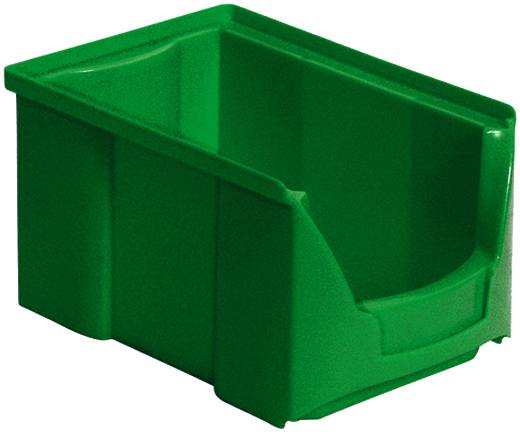 BRB Lagertechnik 977469 Sichtlagerkasten lebensmittelgeeignet (B x H x T) 145 x 125 x 230mm Grün 25St.