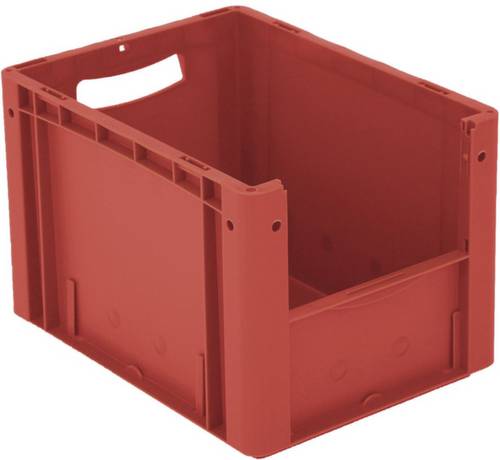 Udo Bär 1657889 Sichtlagerkasten lebensmittelgeeignet (L x B x H) 400 x 300 x 270mm Rot 1St.