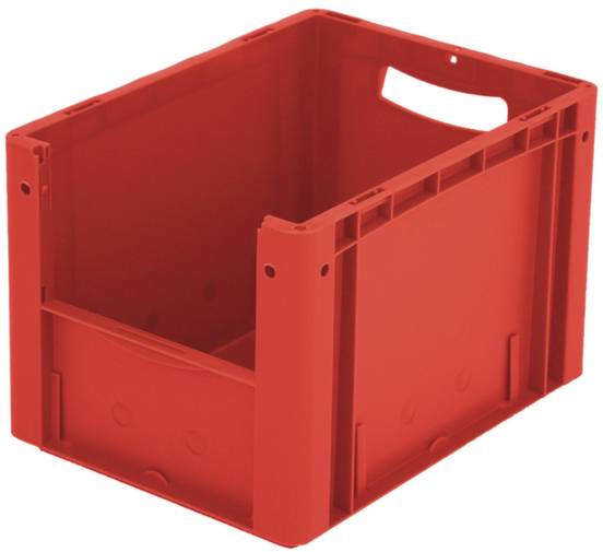 BITO Lagertechnik 1657889 Sichtlagerkasten lebensmittelgeeignet (L x B x H) 400 x 300 x 270mm Rot 1St.