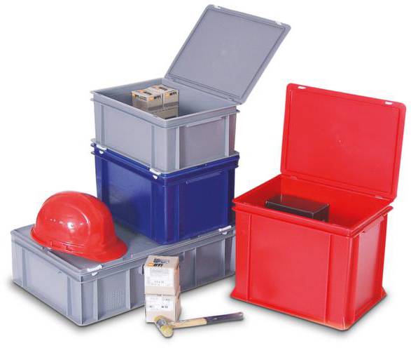 BRB Lagertechnik 1657890 Stapelbehälter lebensmittelgeeignet (L x B x H) 400 x 300 x 185mm Blau 1St.