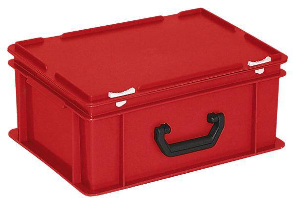 BRB Lagertechnik 1657891 Stapelbehälter lebensmittelgeeignet (L x B x H) 400 x 300 x 185mm Rot 1St.