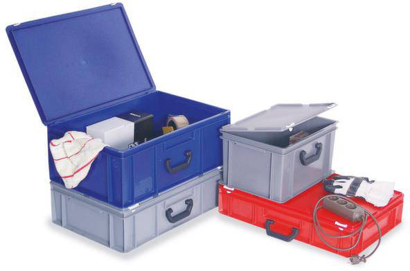 BRB Lagertechnik 1657893 Stapelbehälter lebensmittelgeeignet (L x B x H) 600 x 400 x 330mm Blau 1St.