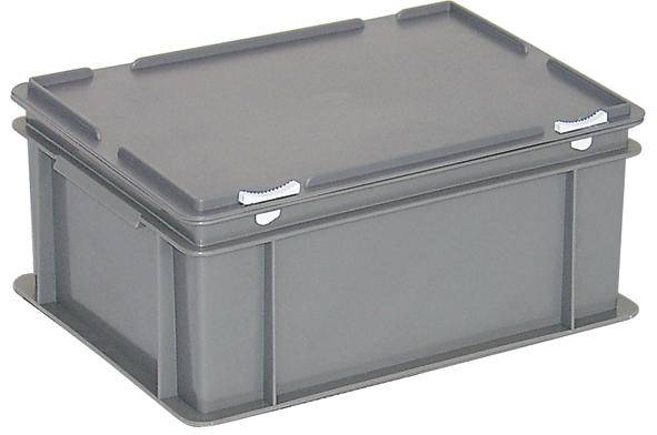 BRB Lagertechnik 1657894 Stapelbehälter lebensmittelgeeignet (L x B x H) 400 x 300 x 185mm Grau 1St.