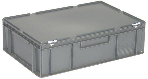 BRB Lagertechnik 1657895 Stapelbehälter lebensmittelgeeignet (L x B x H) 600 x 400 x 185mm Grau 1St.