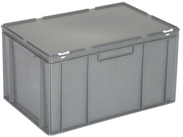 BRB Lagertechnik 1657897 Stapelbehälter lebensmittelgeeignet (L x B x H) 600 x 400 x 330mm Grau 1St.