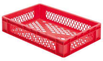 LA-KA-PE 204110 Stapelbehälter lebensmittelgeeignet (L x B x H) 600 x 400 x 120mm Rot 2St.