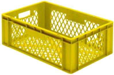 LA-KA-PE 204162 Stapelbehälter lebensmittelgeeignet (L x B x H) 600 x 400 x 210mm Gelb 2St.