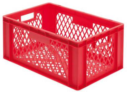 LA-KA-PE 204176 Stapelbehälter lebensmittelgeeignet (L x B x H) 600 x 400 x 270mm Rot 2St.