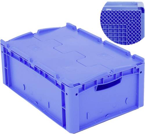 Udo Bär 1657930 Stapelbehälter lebensmittelgeeignet (L x B x H) 600 x 400 x 338mm Blau 1St.