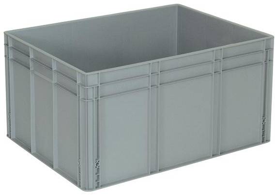 BRB Lagertechnik 1657931 Stapelbehälter lebensmittelgeeignet (L x B x H) 800 x 600 x 425mm Grau 1St.