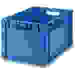 1657932 Stapelbehälter lebensmittelgeeignet (L x B x H) 600 x 400 x 270mm Blau 1St.