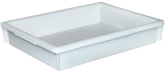 BRB Lagertechnik 1657937 Stapelbehälter lebensmittelgeeignet (L x B x H) 460 x 360 x 85mm Naturweiß 1St.