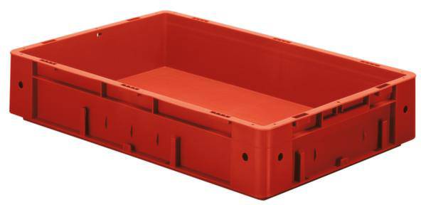 LA-KA-PE VTK 600/120-0 Stapelbehälter lebensmittelgeeignet (L x B x H) 600 x 400 x 120mm Rot 2St.