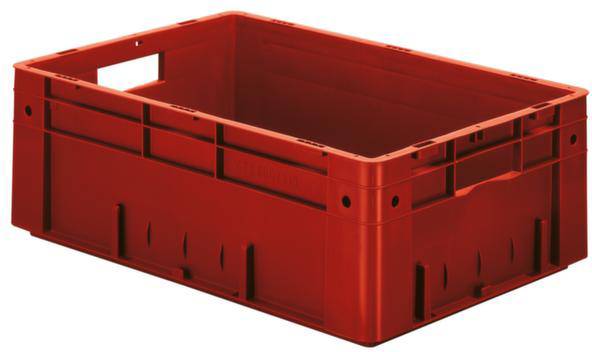 LA-KA-PE VTK 600/210-0 Stapelbehälter lebensmittelgeeignet (L x B x H) 600 x 400 x 210mm Rot 2St.