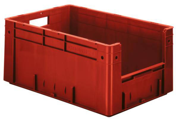 LA-KA-PE VTK 600/270-4 Stapelbehälter lebensmittelgeeignet (L x B x H) 600 x 400 x 270mm Rot 2St.