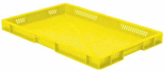 LA-KA-PE 531654 Stapelbehälter lebensmittelgeeignet (L x B x H) 600 x 400 x 50mm Gelb 2St.