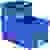 1657968 Stapelbehälter Classic lebensmittelgeeignet (L x B x H) 600 x 400 x 130mm Blau 1St.