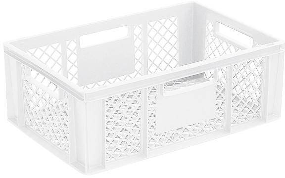 BRB Lagertechnik 1657970 Stapelbehälter Basic lebensmittelgeeignet (L x B x H) 600 x 400 x 220mm Weiß 1St.