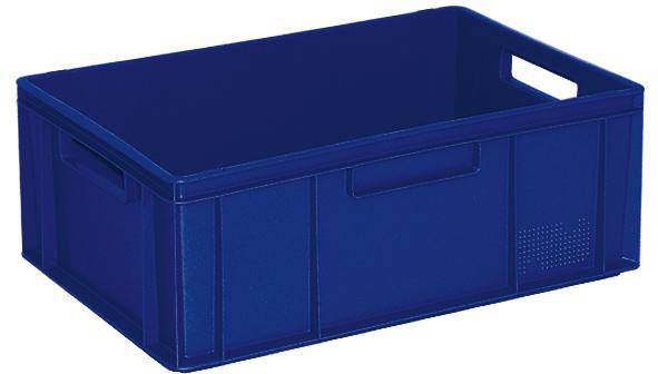 BRB Lagertechnik 1657975 Stapelbehälter Basic lebensmittelgeeignet (L x B x H) 600 x 400 x 240mm Blau 1St.