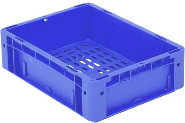 BITO Lagertechnik 1657982 Stapelbehälter Ergonomic lebensmittelgeeignet (L x B x H) 400 x 300 x 120mm Blau 1St.