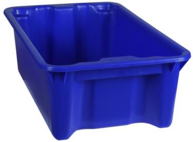 Plastipol Scheu 1657985 Stapelbehälter lebensmittelgeeignet (L x B x H) 590 x 380 x 202mm Blau 1St.