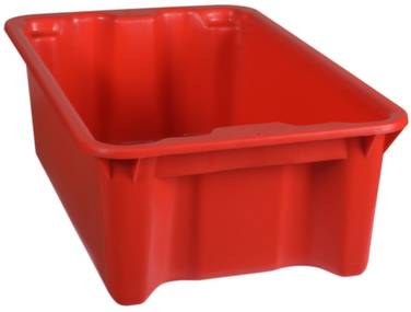 Plastipol Scheu 1657986 Stapelbehälter lebensmittelgeeignet (L x B x H) 590 x 380 x 202mm Rot 1St.