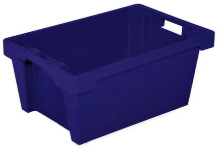 BRB Lagertechnik 1657989 Drehstapelbehälter lebensmittelgeeignet (L x B x H) 600 x 400 x 250mm Blau 1St.