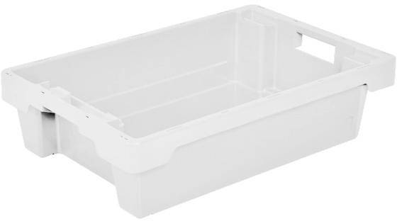 BRB Lagertechnik 1657991 Drehstapelbehälter lebensmittelgeeignet (L x B x H) 600 x 400 x 150mm Naturweiß 1St.