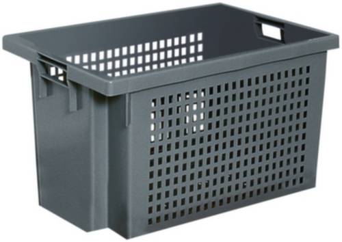 Udo Bär 1657992 Drehstapelbehälter lebensmittelgeeignet (L x B x H) 600 x 400 x 300mm Grau 1St.